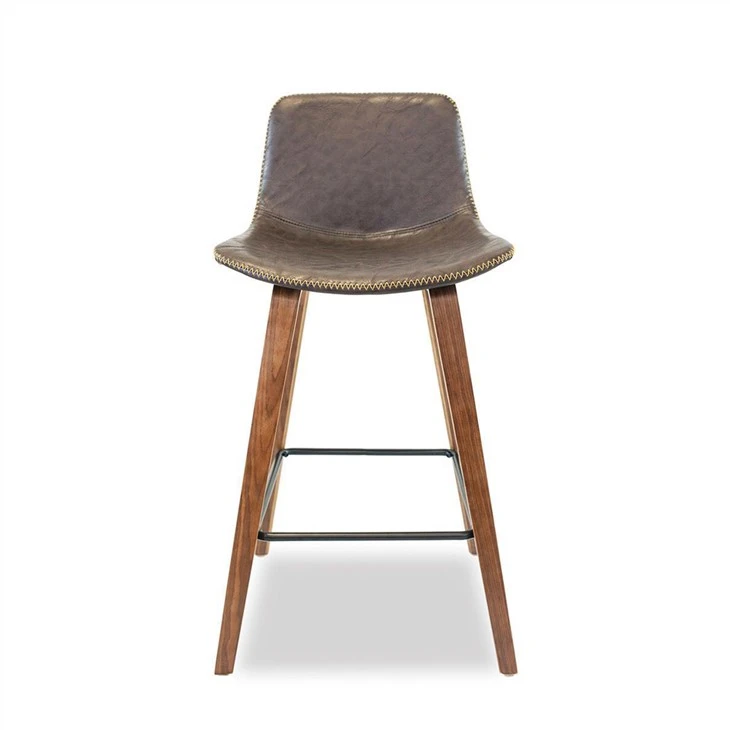 Ghế Barstools Chỗ để chân bằng kim loại Ghế đệm PU