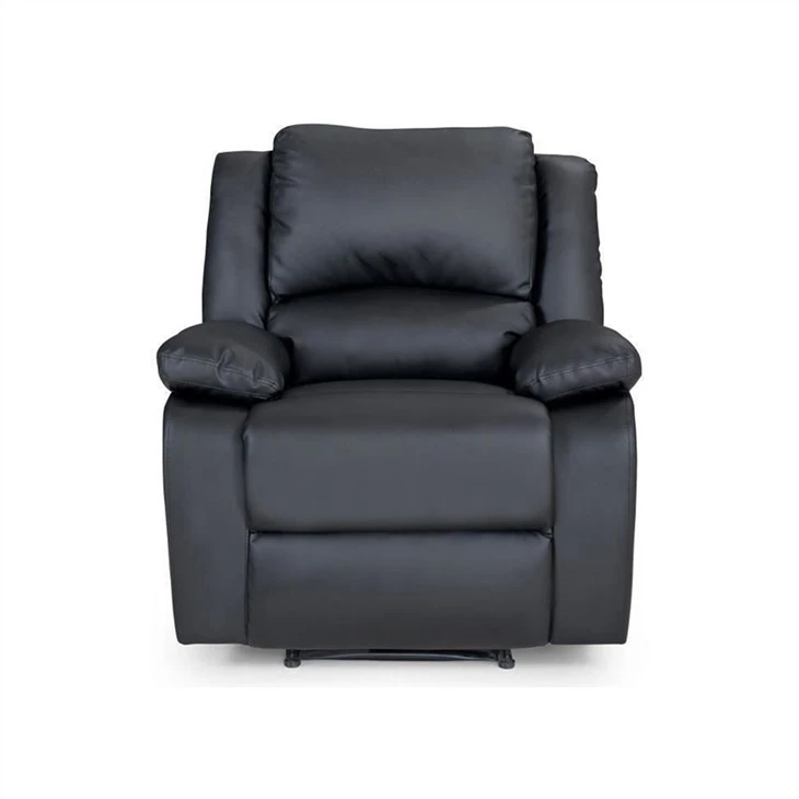 Ghế sofa đơn có ghế tựa bọc da-max-b