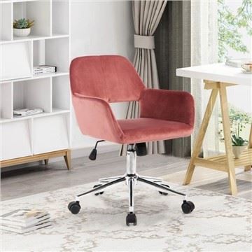 Ghế văn phòng tại nhà vải nhung ở giữa-Ghế bàn sau