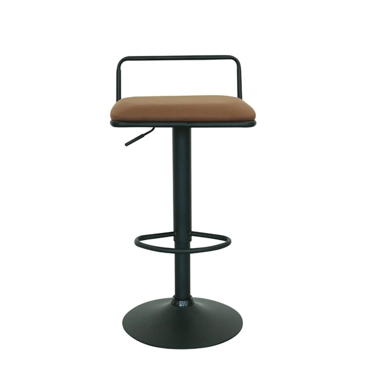 Ghế Barstool có thể điều chỉnh chiều cao Ghế vuông Ghế xoay bằng kim loại PU