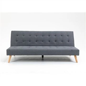 Giường sofa vải lanh đơn giản màu xám hiện đại