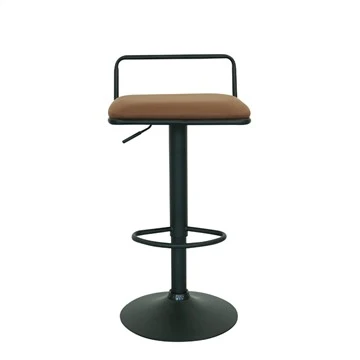 Ghế Barstool có thể điều chỉnh chiều cao Ghế vuông Ghế xoay bằng kim loại PU