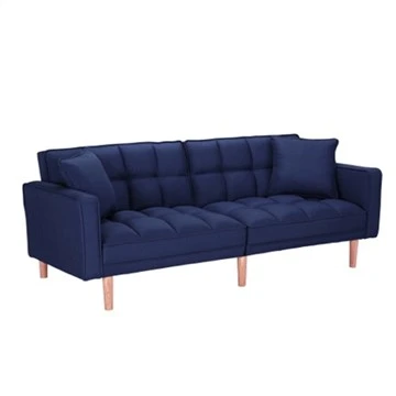 Sofa mui trần mềm mại và thoải mái bằng vải lanh màu xanh