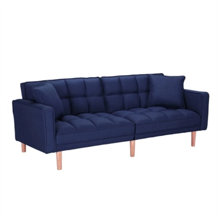Sofa mui trần mềm mại và thoải mái bằng vải lanh màu xanh