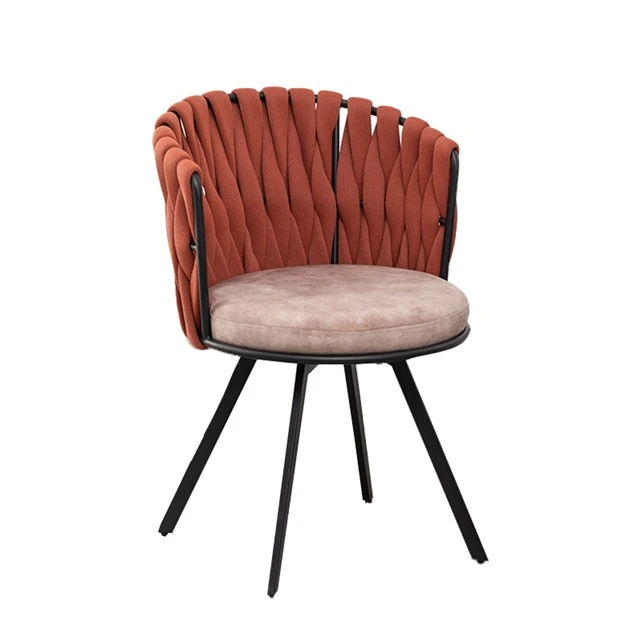 Partner Leisure Chair With Fabric And Metal Backrest