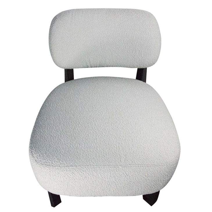 Partner New Model Fabric Cover Leisure Chair Rubber Wooden Frame For Home Using VEDANT